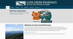 Desktop Screenshot of canecreekpharmacy.com